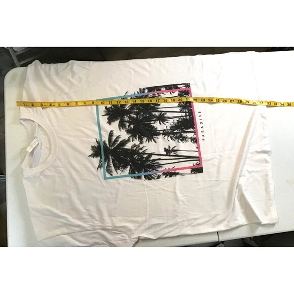 FIFTHSUN- MENS WHITE FRONT GRAPHIC CREW NECK SHORT SLEEVE T-SHIRT SIZE 2X-LARGE - Picture 7 of 7